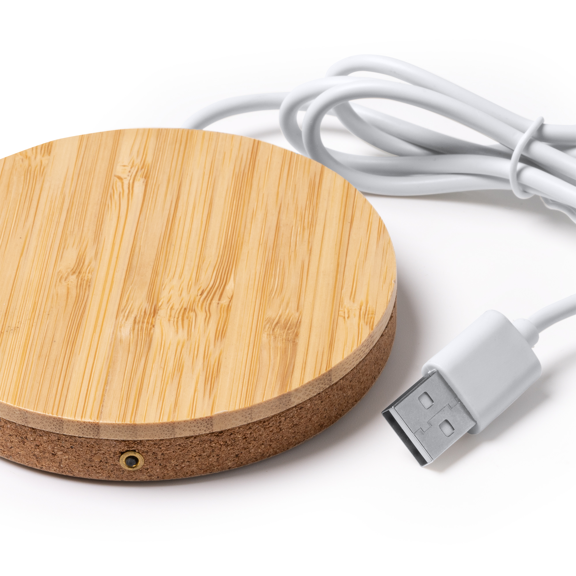 Cargador inalámbrico de bambú Furax 10W - Imagen 3