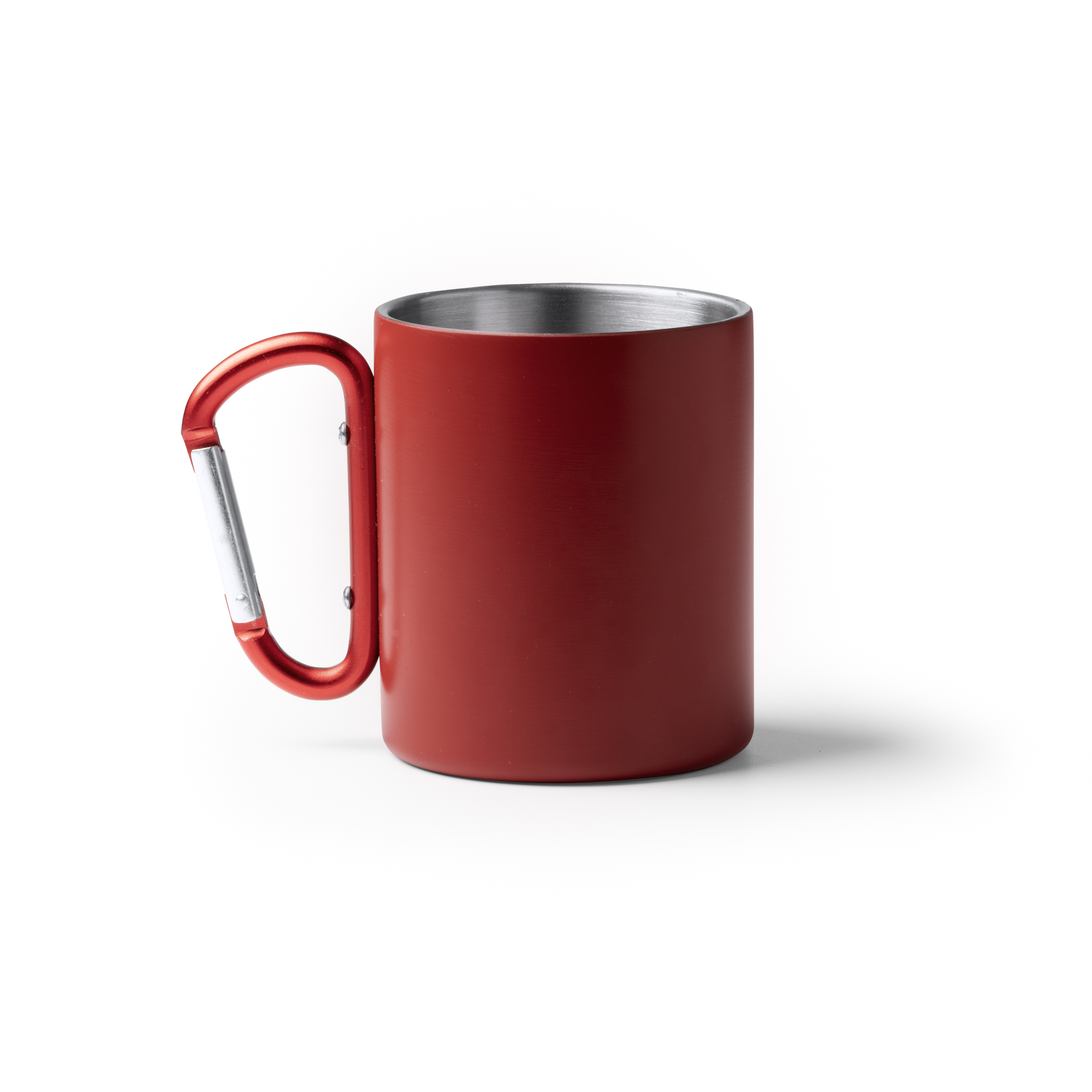Taza de acero inoxidable Nasik con asa mosquetón - Imagen 2