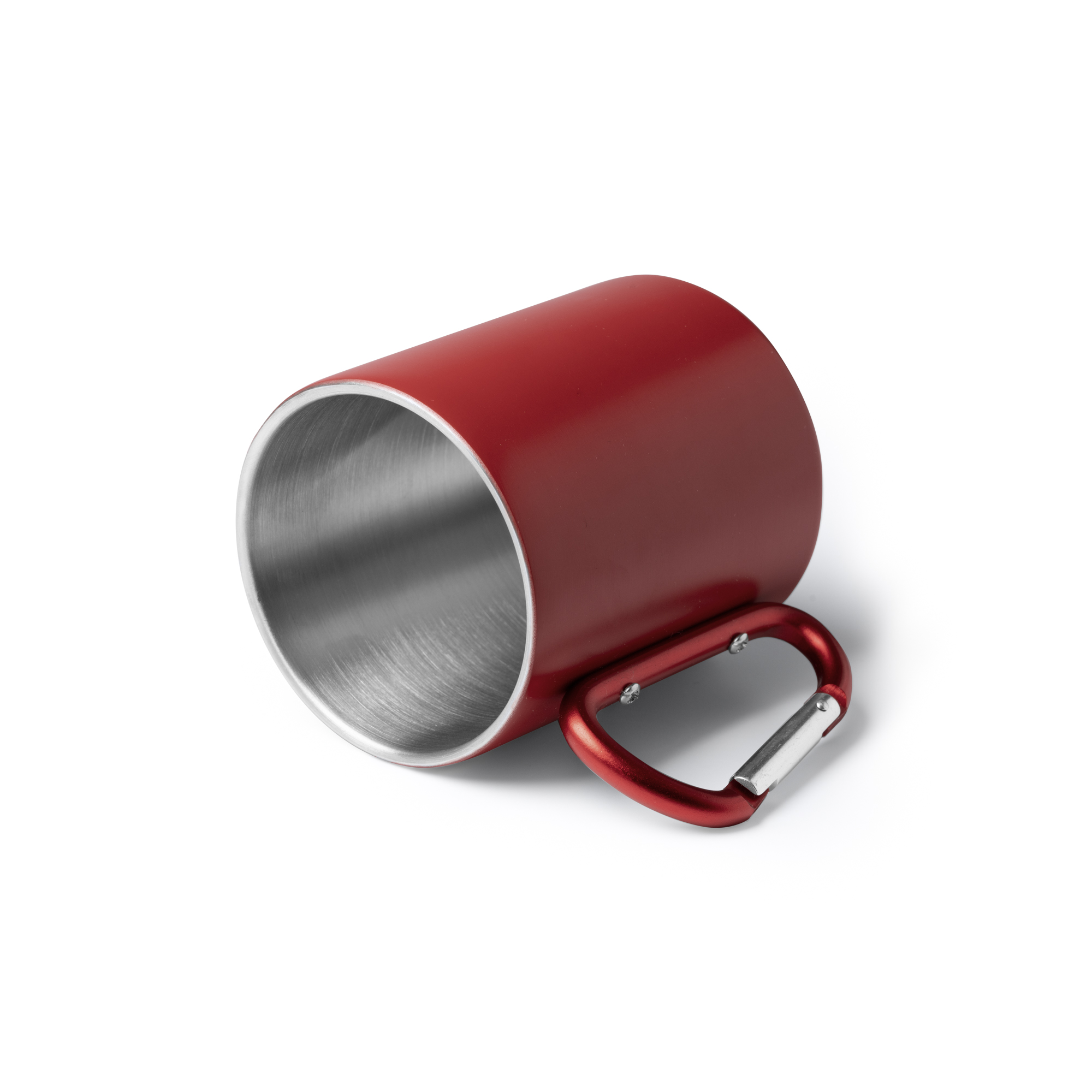 Taza de acero inoxidable Nasik con asa mosquetón - Imagen 3