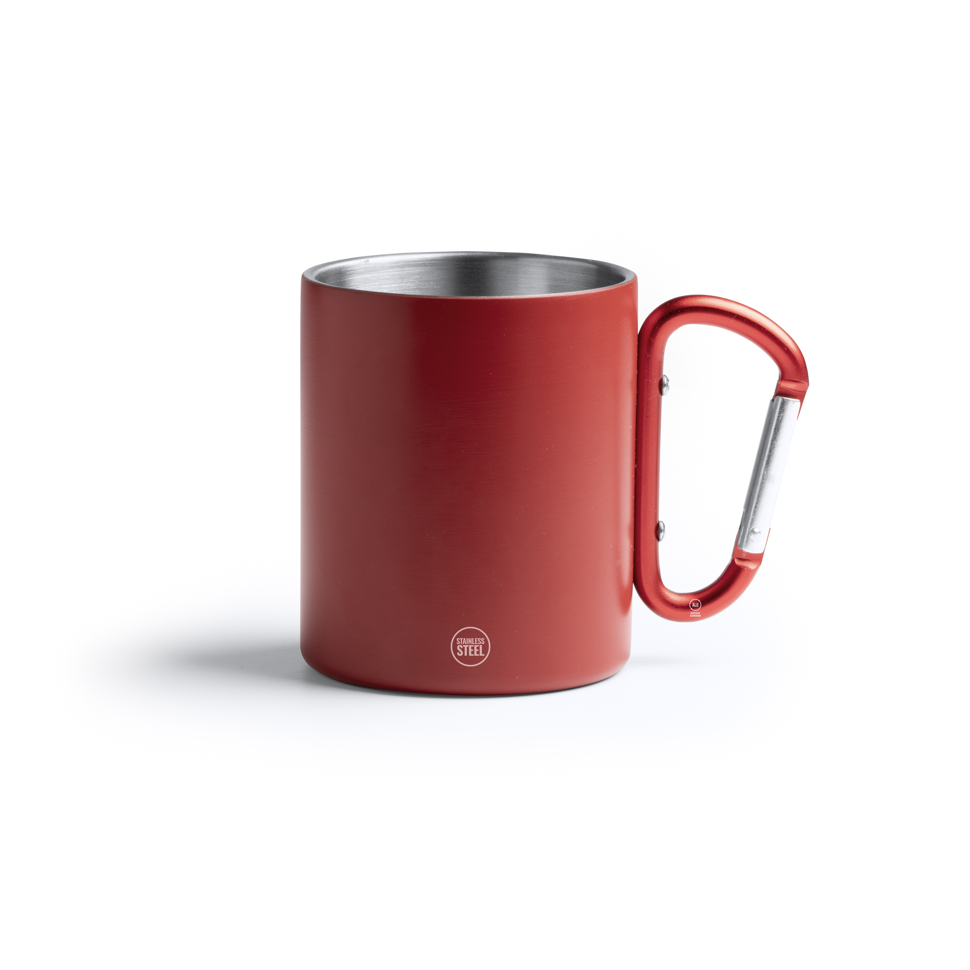 Taza de acero inoxidable Nasik con asa mosquetón - Imagen 5