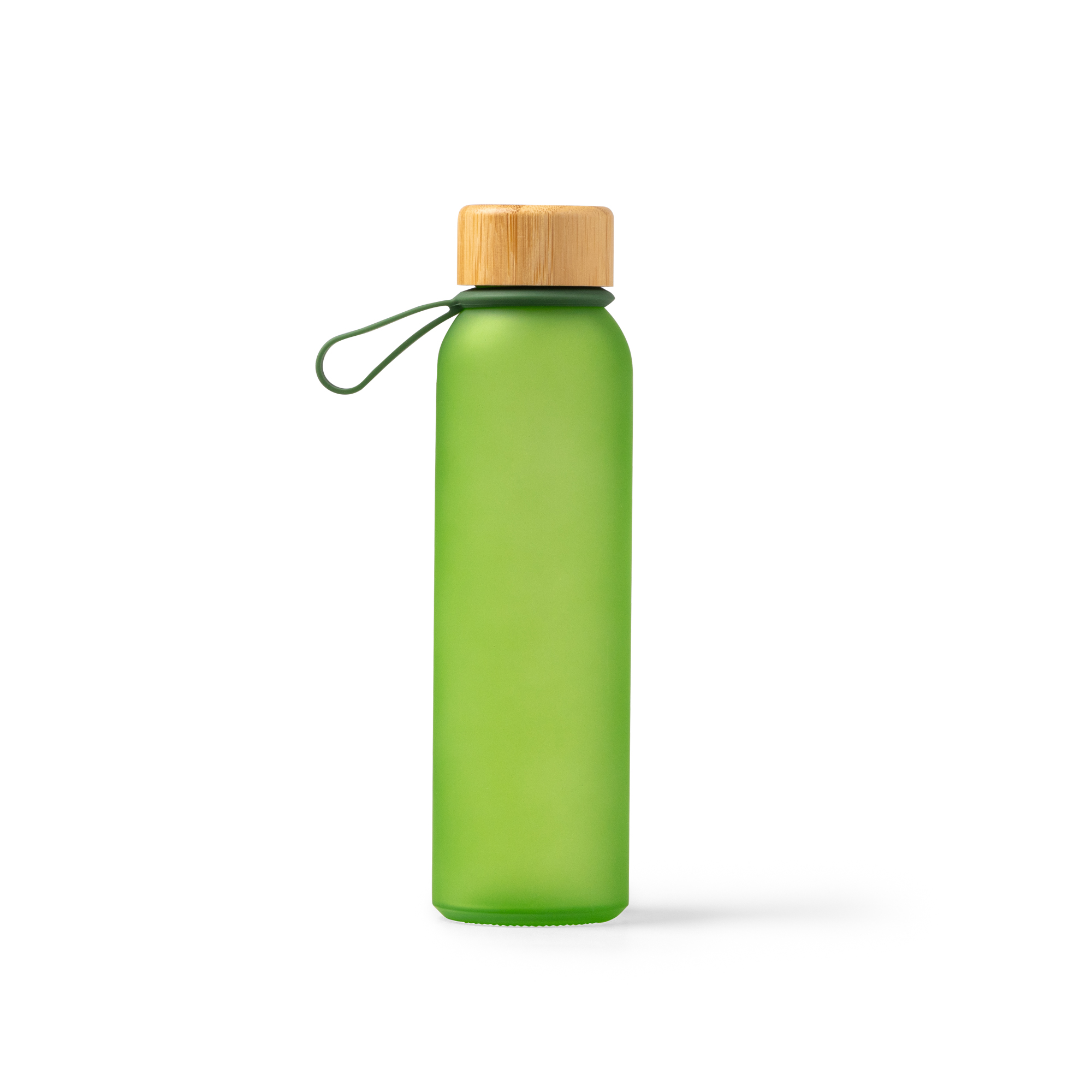 Bidón de cristal reciclado Voznan con tapón de bambú - Imagen 2
