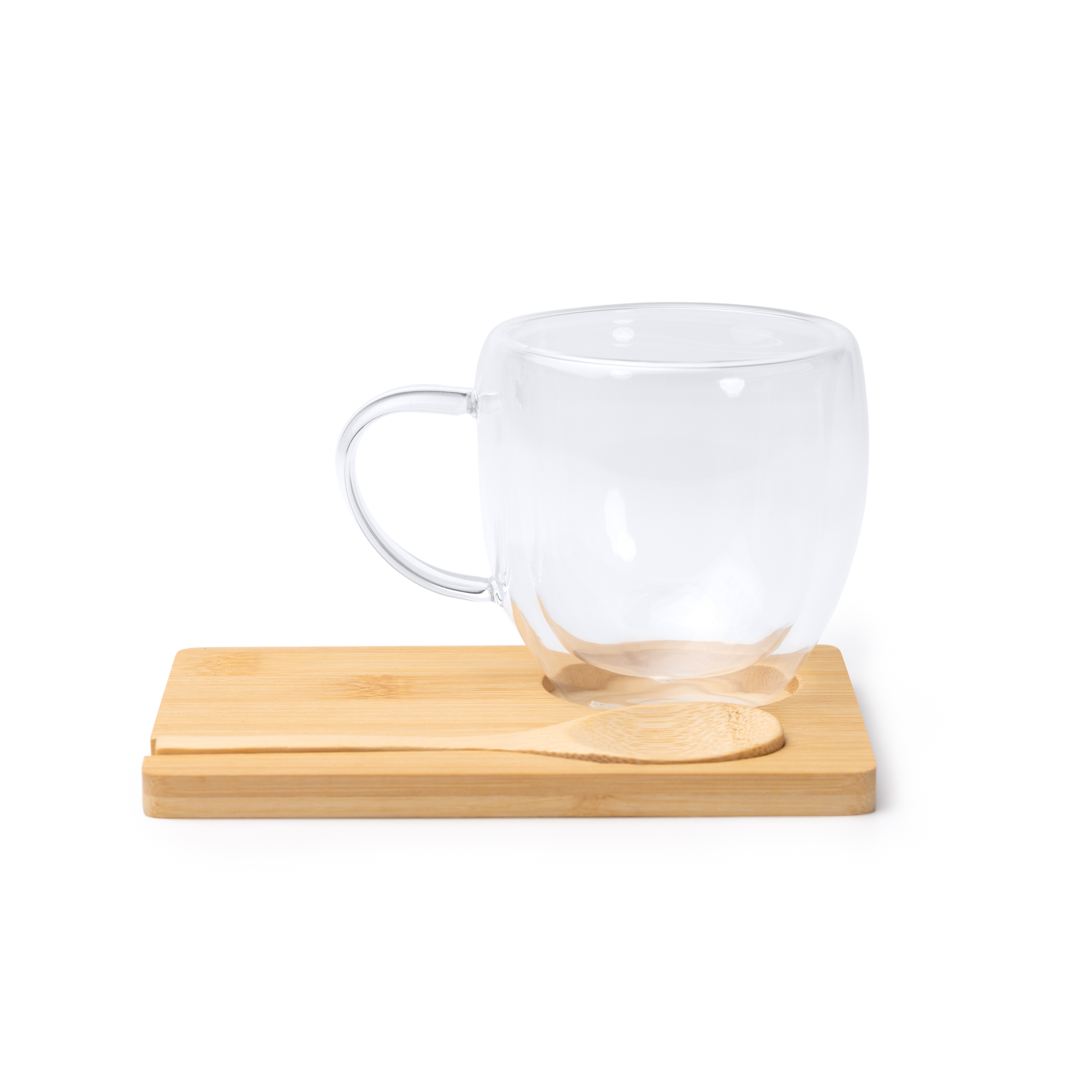 Set taza cristal doble pared Blumon ecológico - Imagen 2
