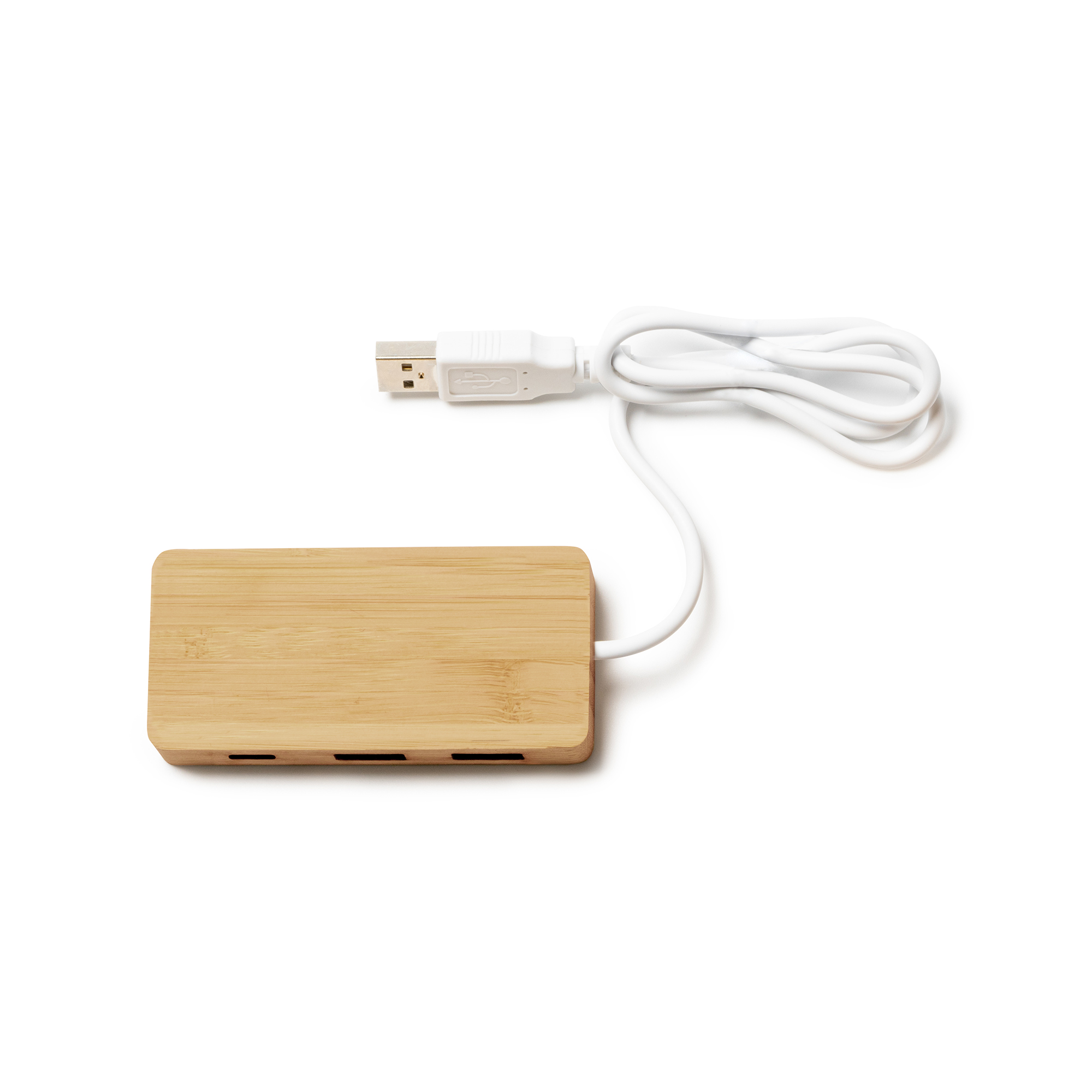 Puerto USB de bambú Neptune: Conectividad Sostenible - Imagen 2