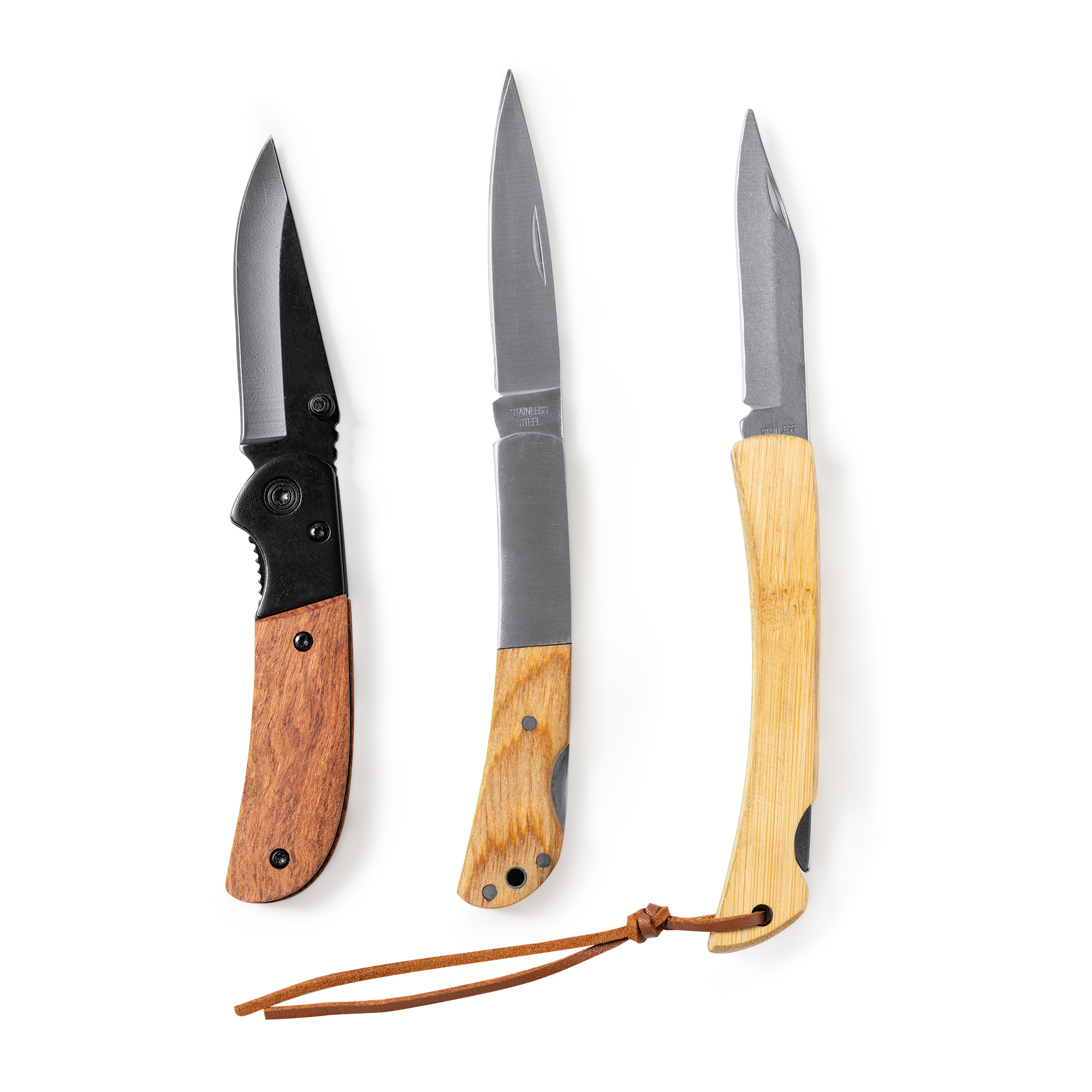 Navaja de acero inoxidable Vidur con mango de madera - Imagen 4