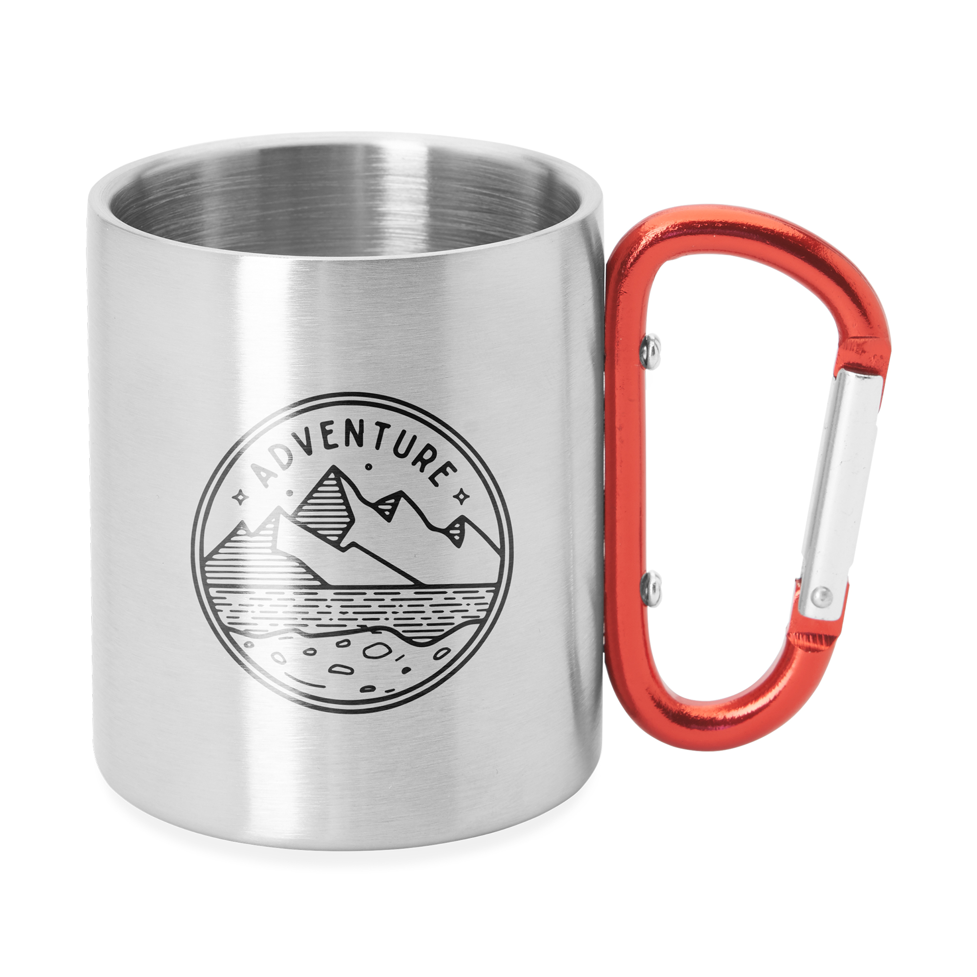 Taza con mosquetón Guaya de inoxidable Guaya de doble - Imagen 6