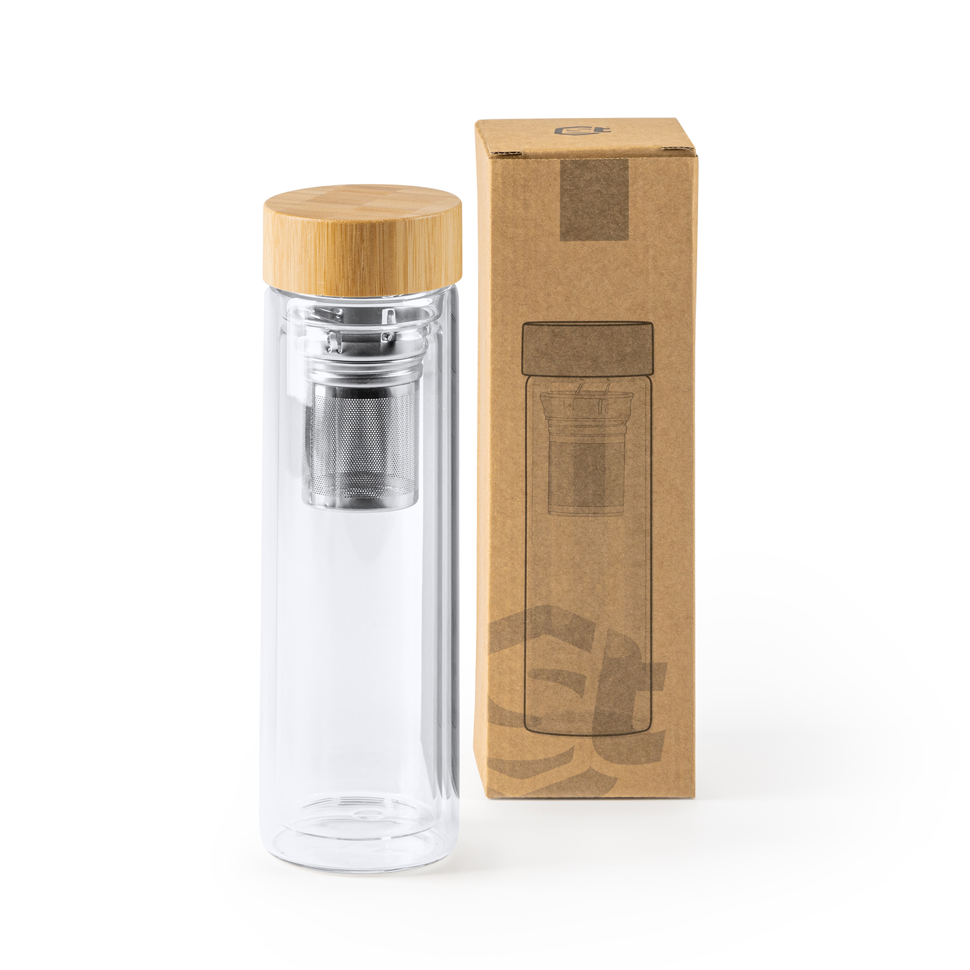 Bidón de cristal con infusor Saoko para té - Imagen 3