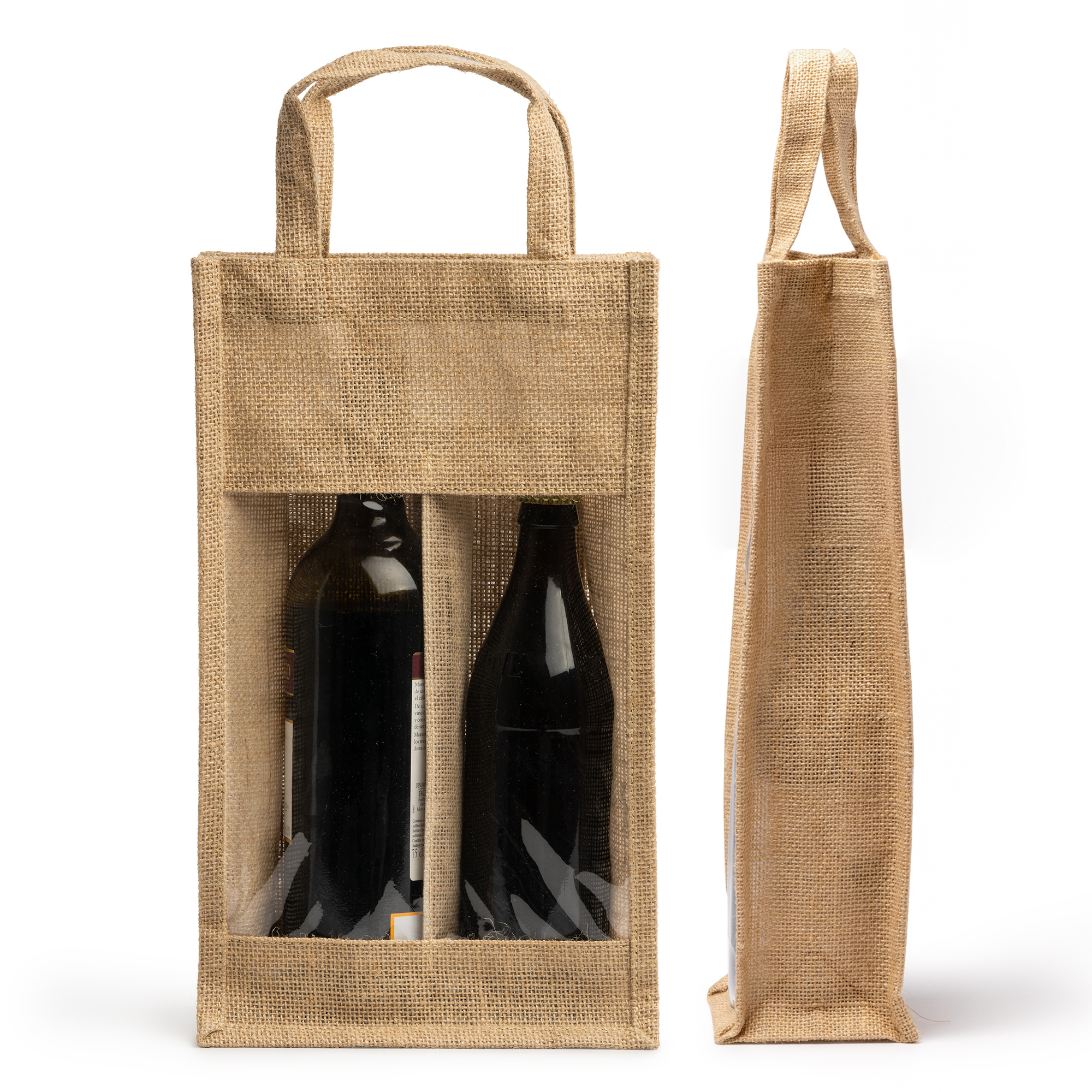 Bolsa de yute para botellas Grace - Imagen 4