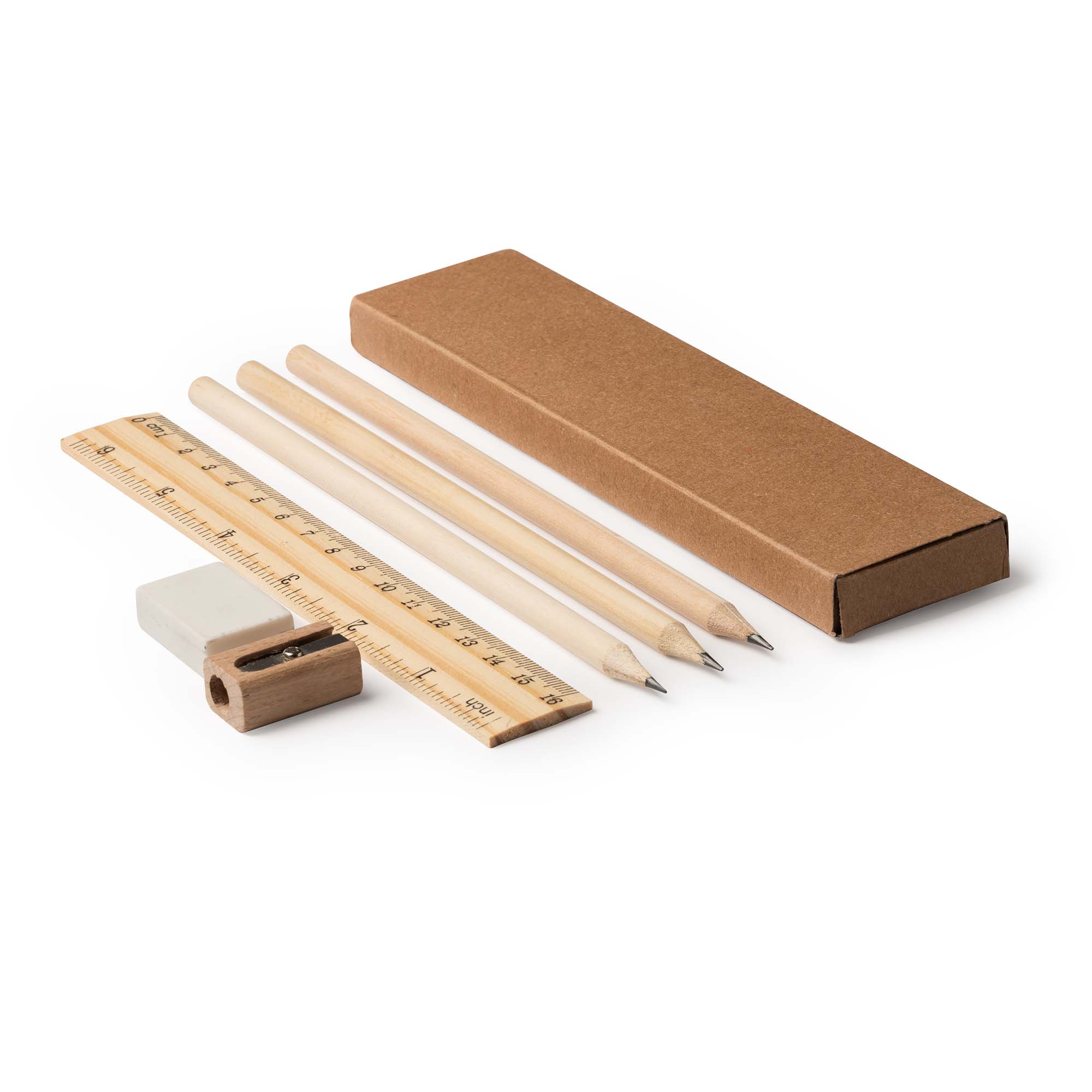 Set de escritura de madera Vernak