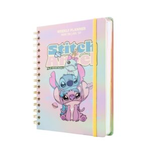 AGENDA ESCOLAR 2026/2027 SEMANA VISTA A5 12 MESES DISNEY STITCH Y ANGEL